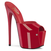 Pleaser Jubilant 01 Red Patent Platform Shoes